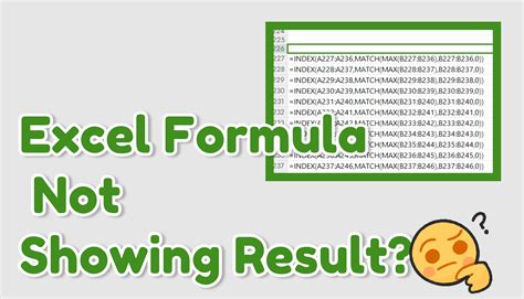 excel cell showing formula|excel cell showing formula not result.